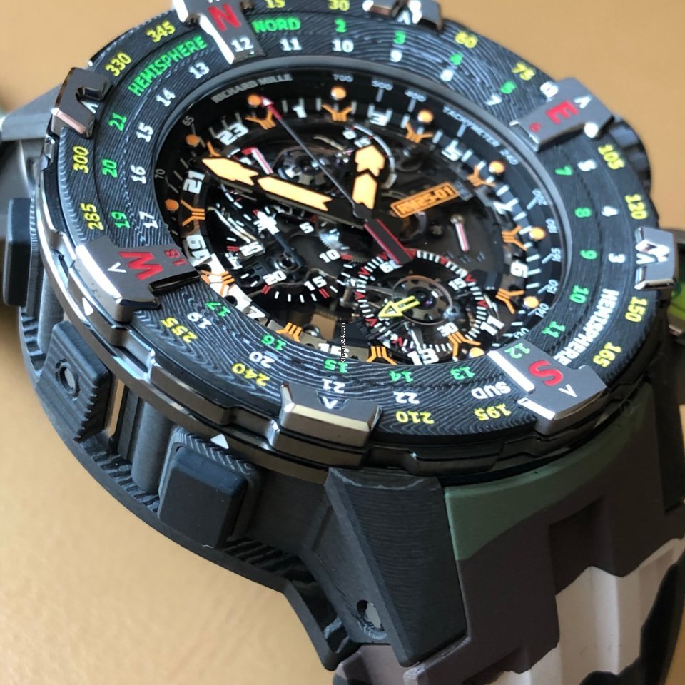 Richard Mille Mens watch Unisex Manual winding Titanium RM 25-01 Replica 4