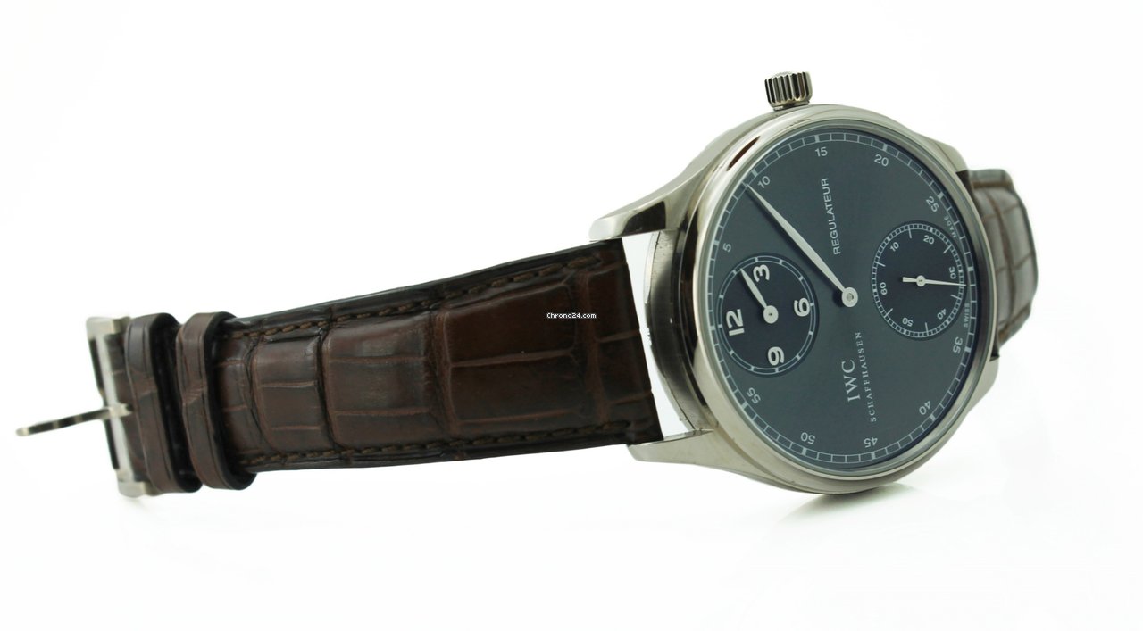 IMG_9081 IWC Portuguese Mens watch Unisex Manual winding White gold IW544404 Replica 4