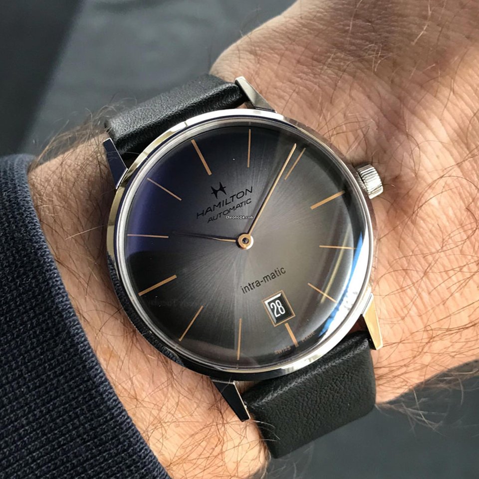 IMG_9081 Hamilton Intra-Matic Mens watch Unisex Automatic Steel H38455781 Replica 4