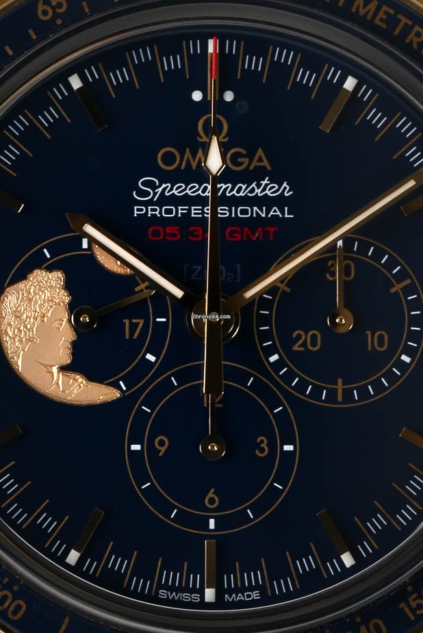 IMG_9081 Omega Speedmaster Professional Moonwatch Mens watch Unisex Manual winding Yellow gold 311.63.42.30.03.001 Replica 4