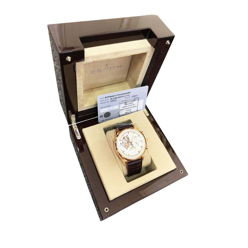 Zenith El Primero Chronomaster Mens watch Unisex Automatic Rose gold 18.2160.4047 01.C713 Replica 4
