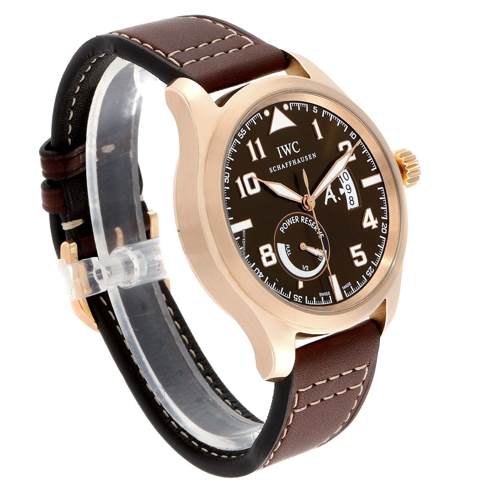 IMG_9081 IWC Pilot Mens watch Unisex Automatic Rose gold IW320103 Replica 4