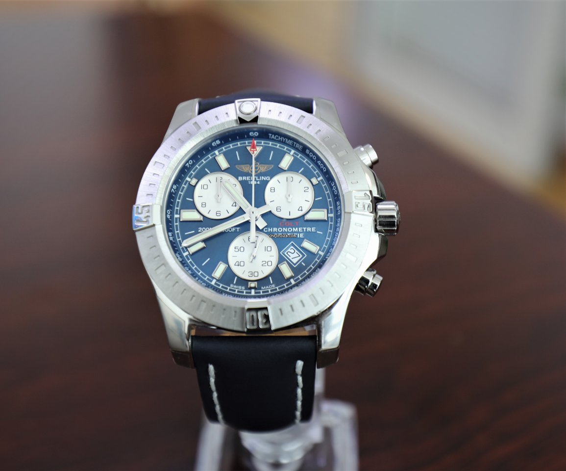 Breitling Colt Chronograph Mens watch Unisex Quartz Steel A73388111C1X1 Replica 4