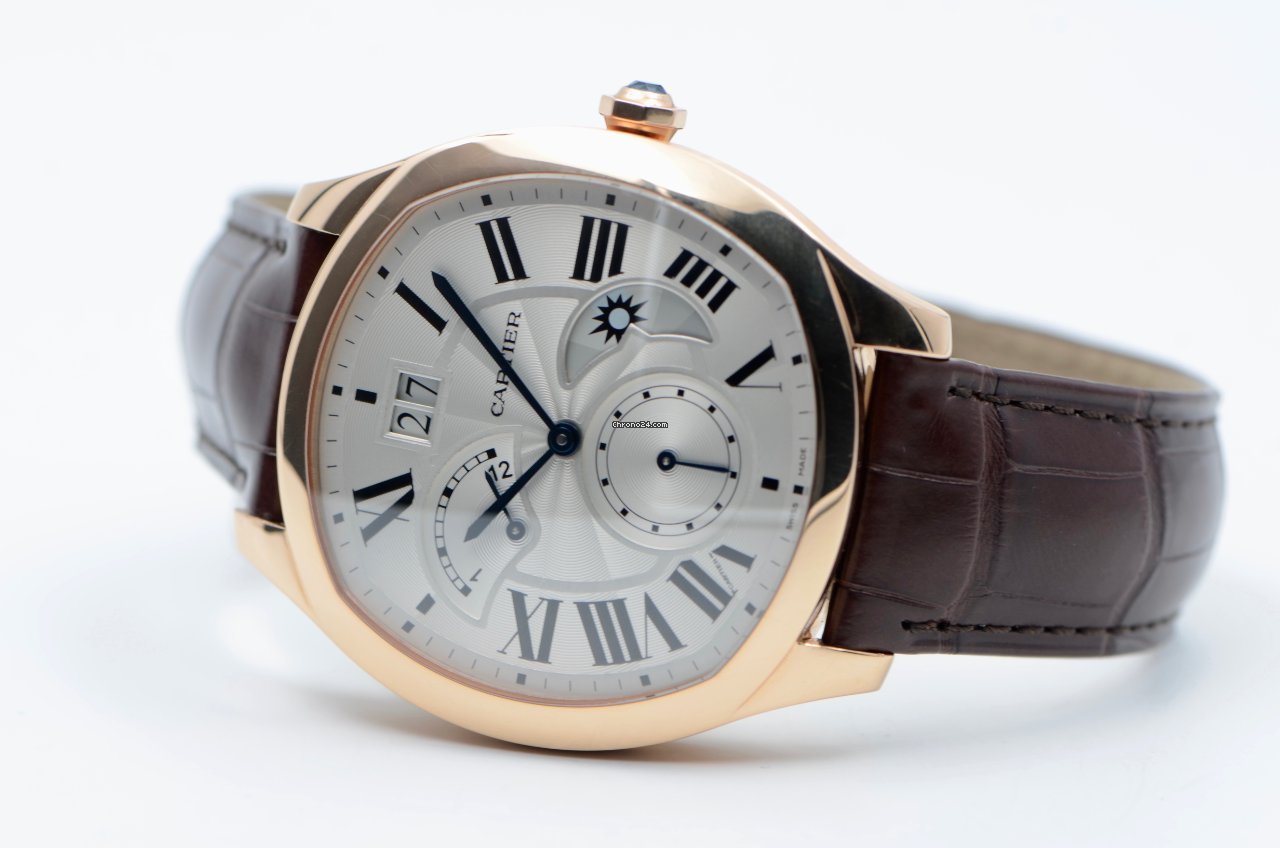 IMG_9081 Cartier Drive de Cartier Mens watch Unisex Automatic Rose gold WGNM0005 Replica 4