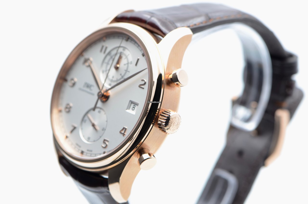 IWC Portuguese Chronograph Mens watch Unisex Automatic Rose gold IW390301 Replica 4