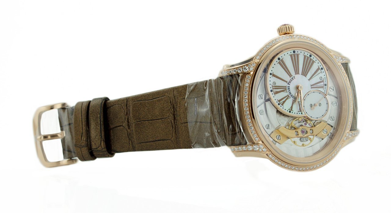 IMG_9081 Audemars Piguet Millenary Womens watch Manual winding Rose gold 77247OR.ZZ.A812CR.01 Replica 4