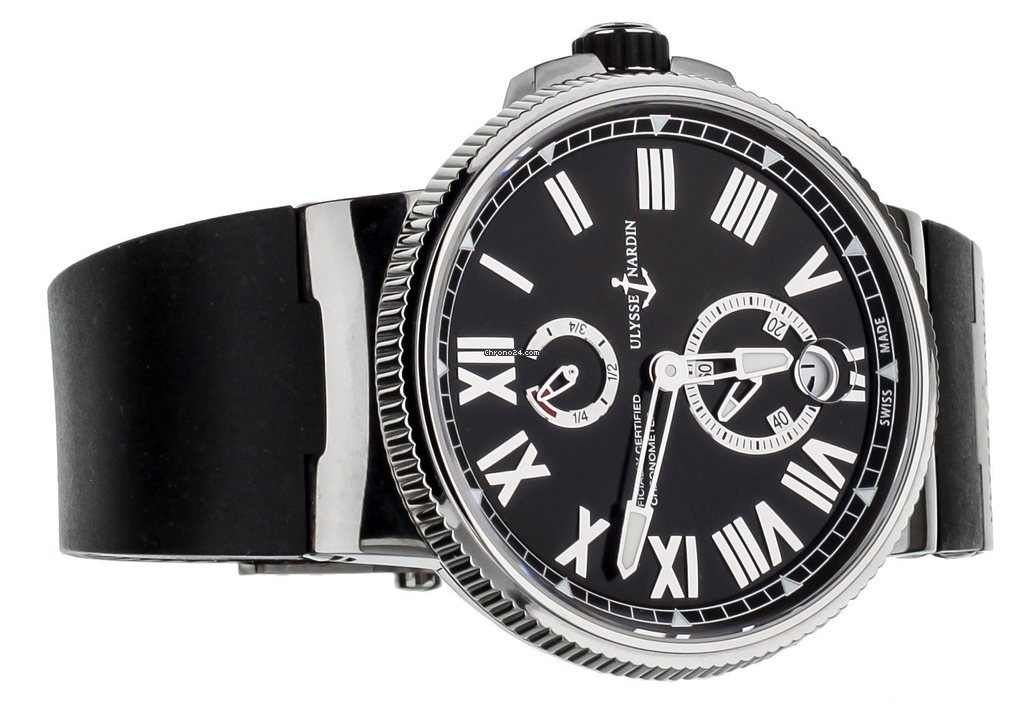 Ulysse Nardin Marine Chronometer Manufacture Mens watch Unisex Automatic Steel 1183-122-42 Replica 4