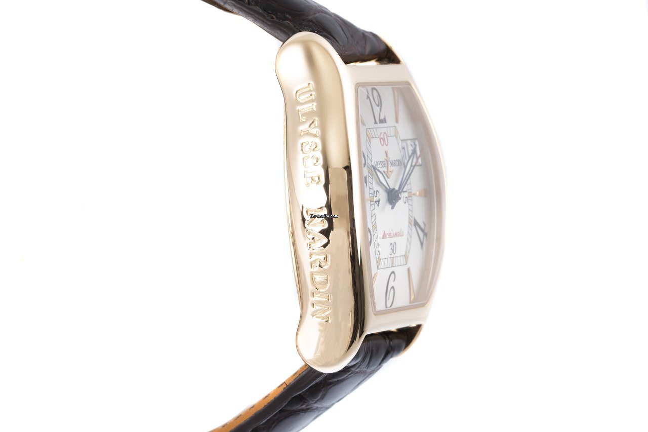 IMG_9081 Ulysse Nardin Michelangelo Mens watch Unisex Automatic Yellow gold 236-48 Replica 4