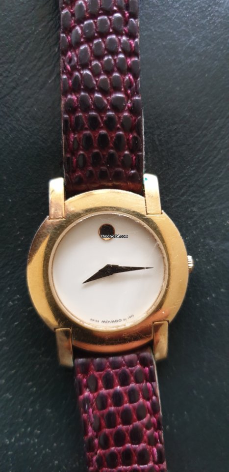 IMG_9081 Movado Museum Womens watch Quartz Gold Steel 87A10832 (100396) Replica 4