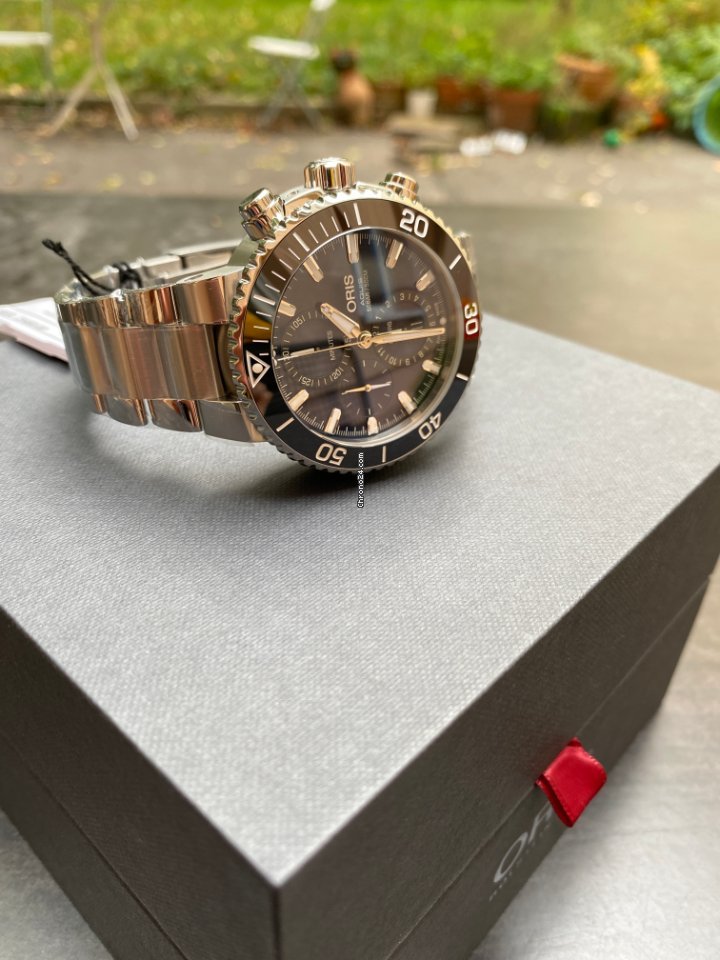 IMG_9081 Oris Aquis Chronograph Mens watch Unisex Automatic Steel 01 774 7743 4155-07 8 24 05PEB Replica 4
