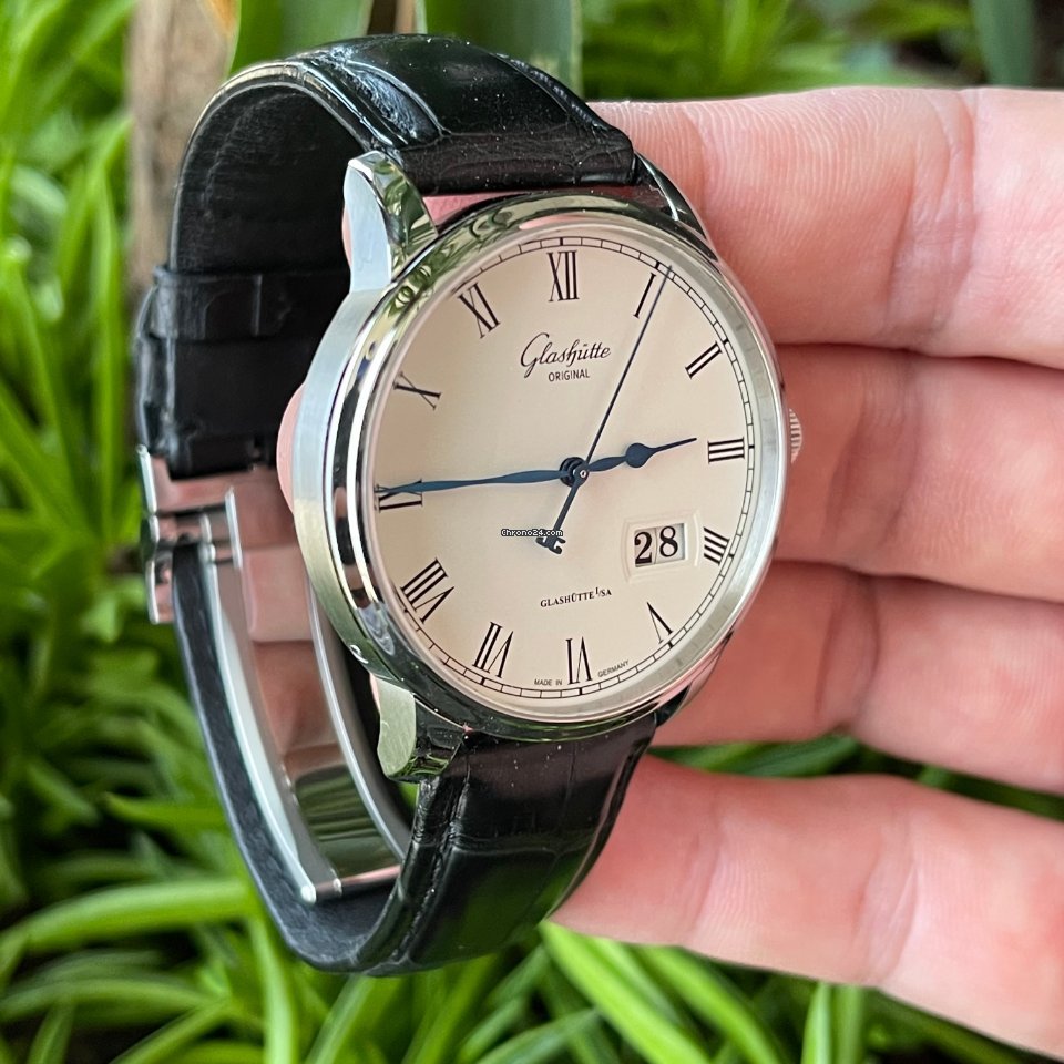 IMG_9081 Glashutte Original Senator Panorama Date Mens watch Unisex Automatic Steel 100-03-32-42-04 Replica 4