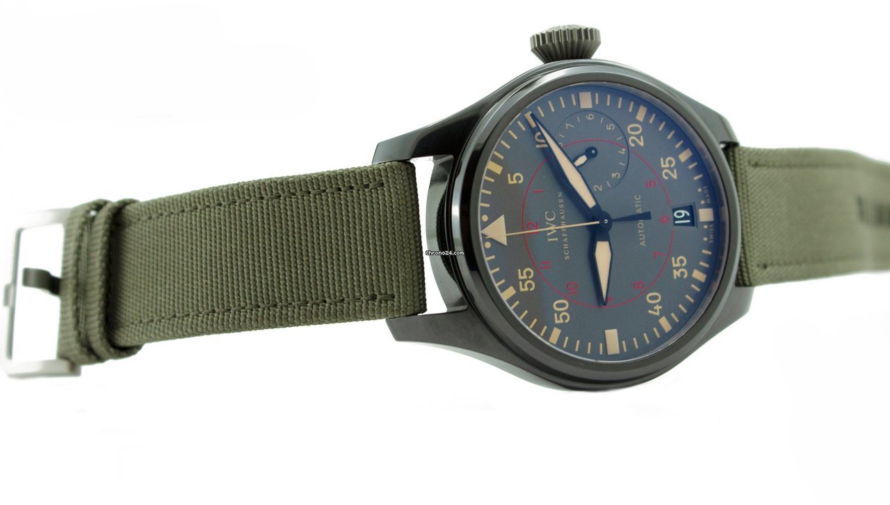 IMG_9081 IWC Big Pilot Top Gun Miramar Mens watch Unisex Automatic Ceramic IW501902 Replica 4