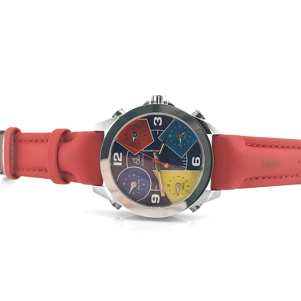 Jacob & Co. Five Time Zone Mens watch Unisex Quartz Steel JCM-55 Replica 4