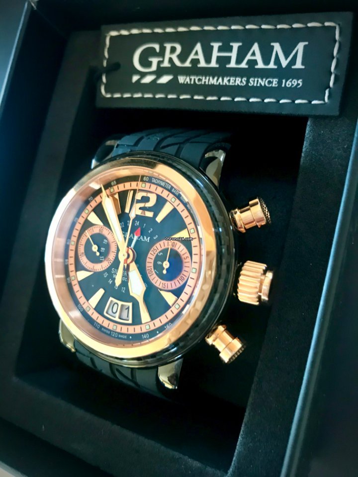Graham Silverstone Mens watch Unisex Automatic Gold Steel 2GSIUBR.B07A.K07B Replica 4