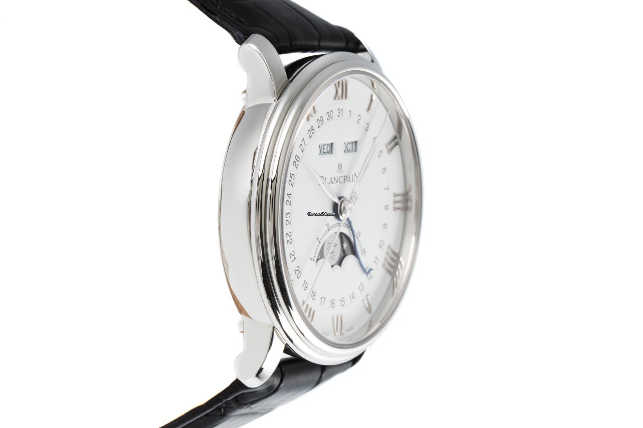 Blancpain Villeret Quantieme Complet Mens watch Unisex Automatic Steel 6654-1127-55B Replica 4