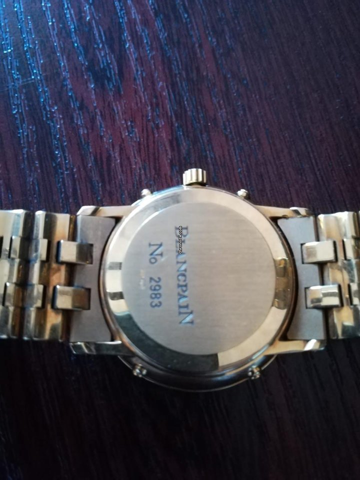 IMG_9081 Blancpain Leman Ultra Slim Mens watch Unisex Automatic Yellow gold 2100112711 Replica 4