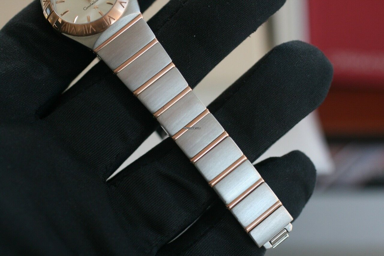 Omega Constellation Quartz Womens watch Quartz Gold Steel 123.20.24.60.02.001 Replica 4