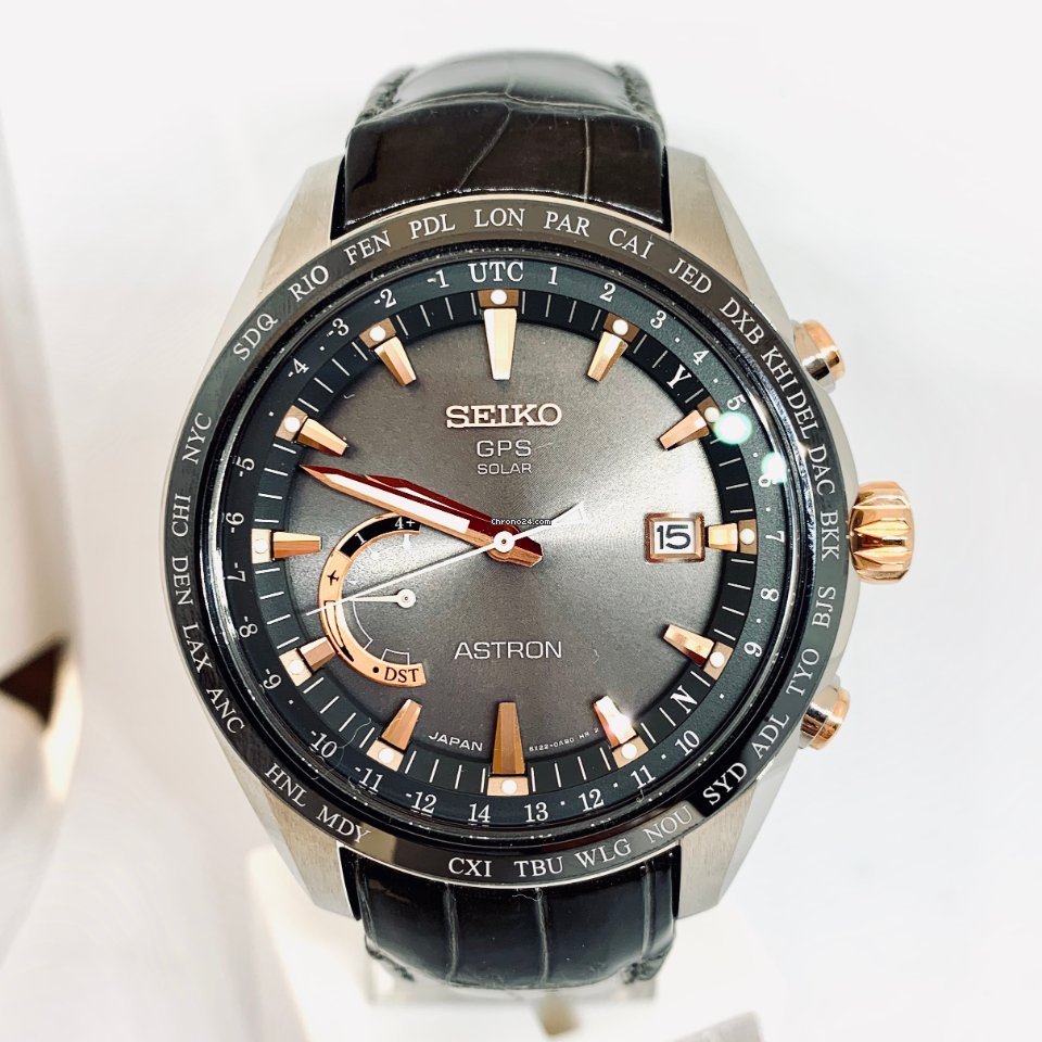 IMG_9081 Seiko Astron GPS Solar Chronograph Mens watch Unisex Titanium SSE095J1 Replica 4