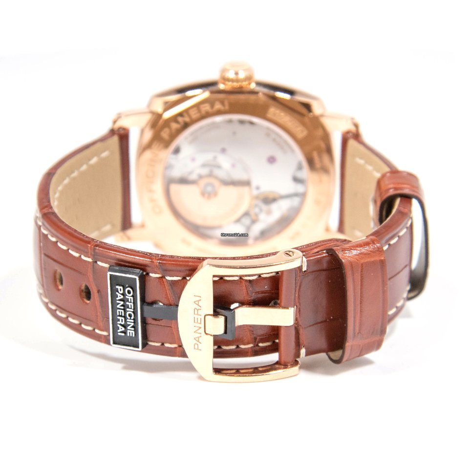 IMG_9081 Panerai Radiomir 1940 3 Days Automatic Mens watch Unisex Automatic Red gold PAM 00573 Replica 4