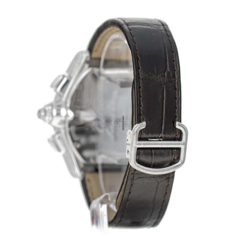 IMG_9081 Cartier Roadster Mens watch Unisex Automatic White gold Cartier 2826 Replica 4