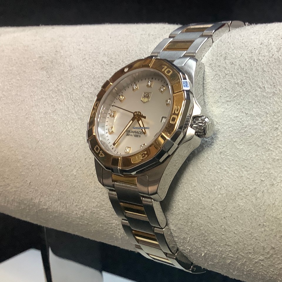 IMG_9081 TAG Heuer Aquaracer Lady Womens watch Quartz Gold Steel WAY1451.BD0922 Replica 4