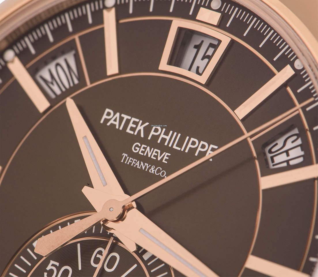 Patek Philippe Annual Calendar Chronograph Mens watch Unisex Automatic Rose gold 5905R-001 Replica 4