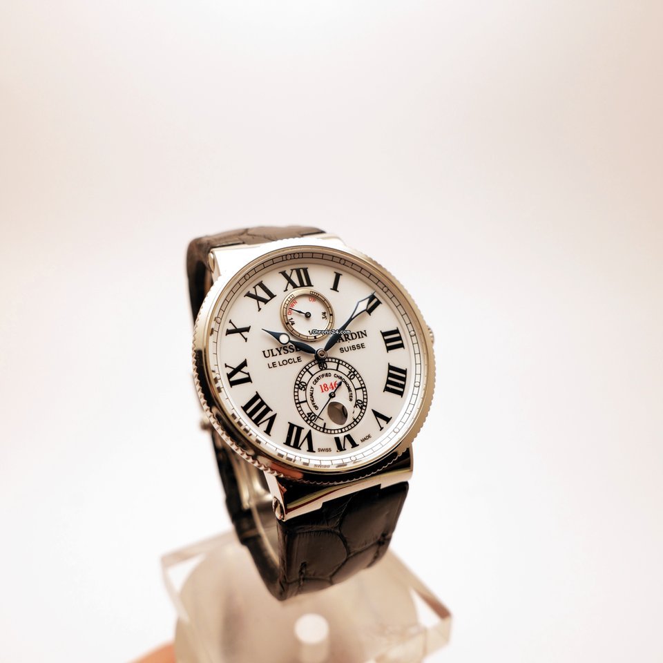 IMG_9081 Ulysse Nardin Marine Chronometer 43mm Mens watch Unisex Automatic Steel 263-67 40 Replica 4