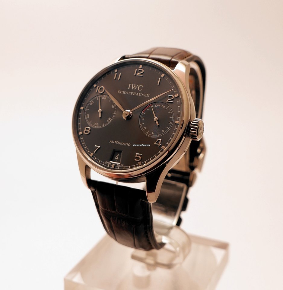 IMG_9081 IWC Portuguese Automatic Mens watch Unisex Automatic White gold IW500106 Replica 4