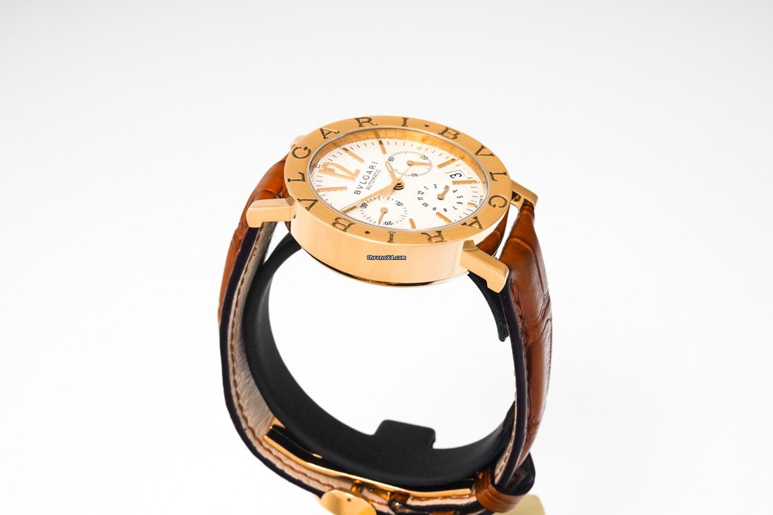 Bulgari Bulgari Mens watch Unisex Automatic Yellow gold BB 38 GL CH Replica 4