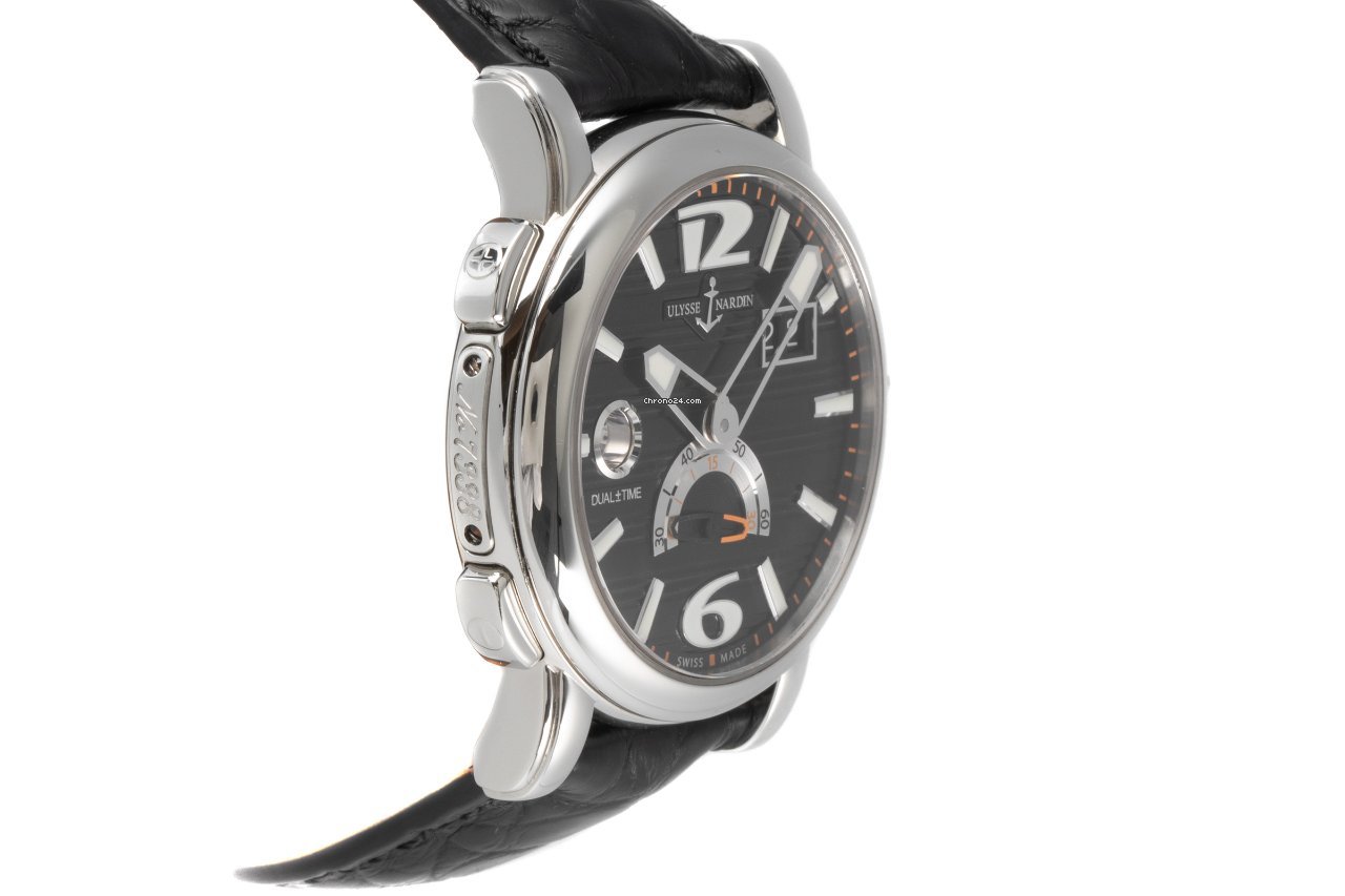 IMG_9081 Ulysse Nardin Dual Time Mens watch Unisex Automatic Steel 243-55 Replica 4