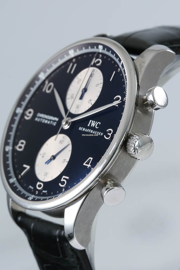 IWC Portuguese Chronograph Mens watch Unisex Automatic Steel IW371417 Replica 4