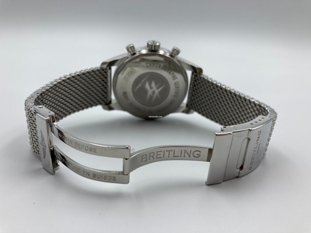 IMG_9081 Breitling Transocean Chronograph Unitime Mens watch Unisex Automatic Steel AB0510U0 A732 152A Replica 4
