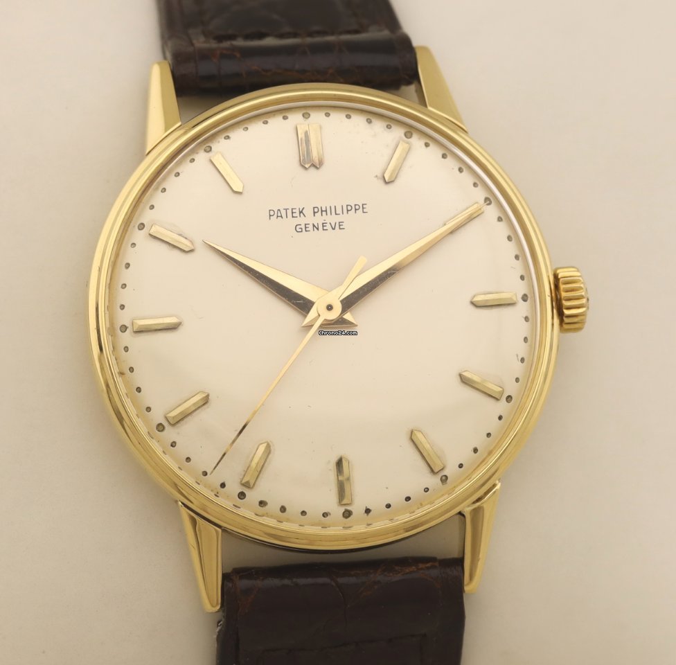IMG_9081 Patek Philippe Calatrava Mens watch Unisex Manual winding Yellow gold 3411 Replica 4