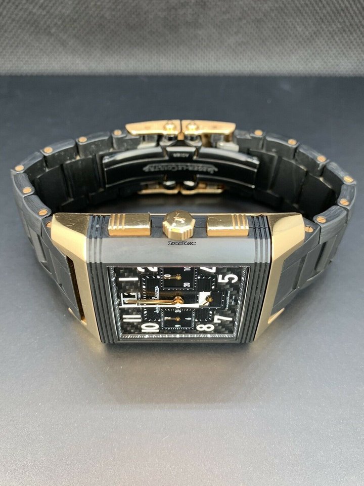 Jaeger-LeCoultre Reverso Squadra World Chronograph Mens watch Unisex Automatic Red gold JLQ702L67P Replica 4