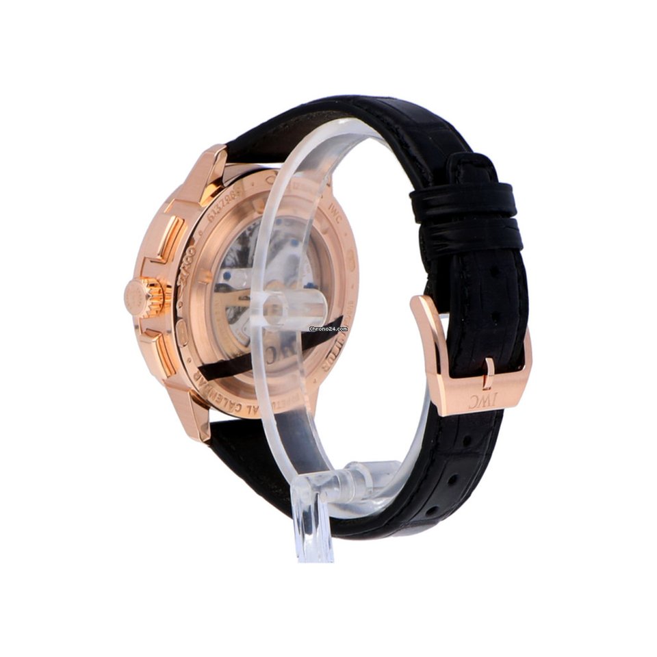 IWC Ingenieur Perpetual Calendar Digital Date-Month Mens watch Unisex Automatic Red gold IW381701 Replica 4