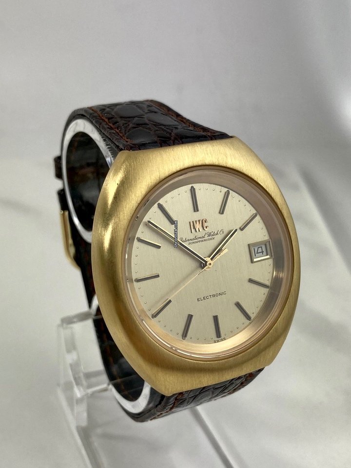 IMG_9081 IWC Mens watch Unisex Quartz Yellow gold 3406 Replica 4