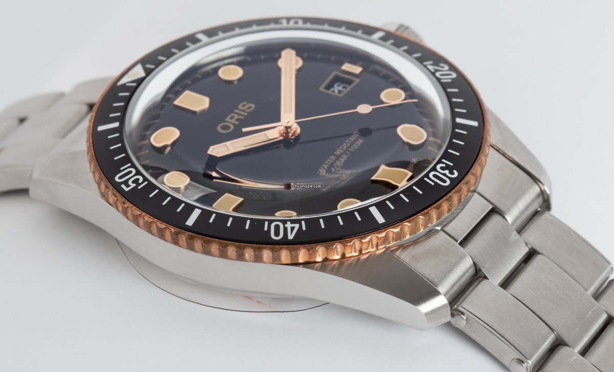 IMG_9081 Oris Divers Sixty Five Mens watch Unisex Automatic Steel 01-733-7720-4354-07 8 21 18 Replica 4