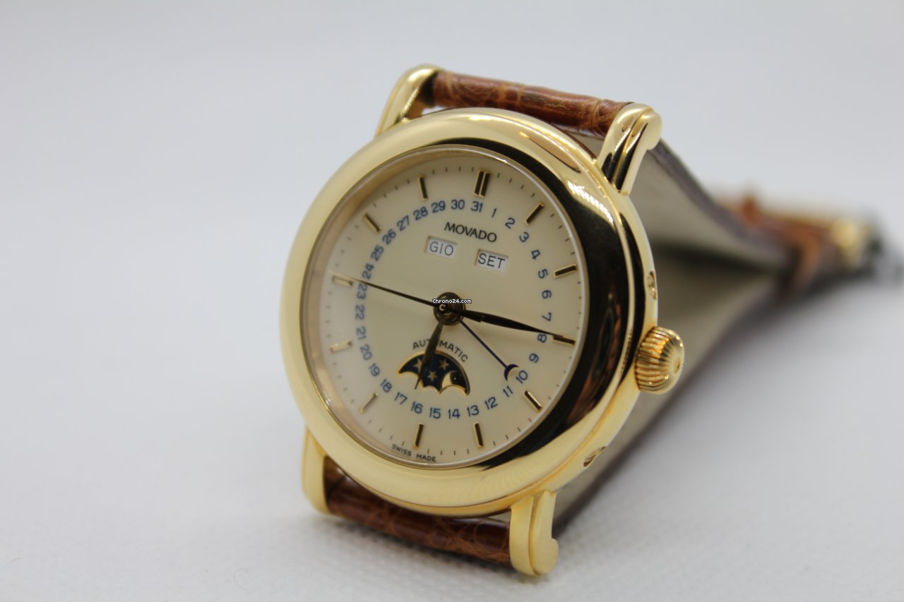 IMG_9081 Movado Mens watch Unisex Automatic Yellow gold 40 B1 870 3 417 JMI Replica 4