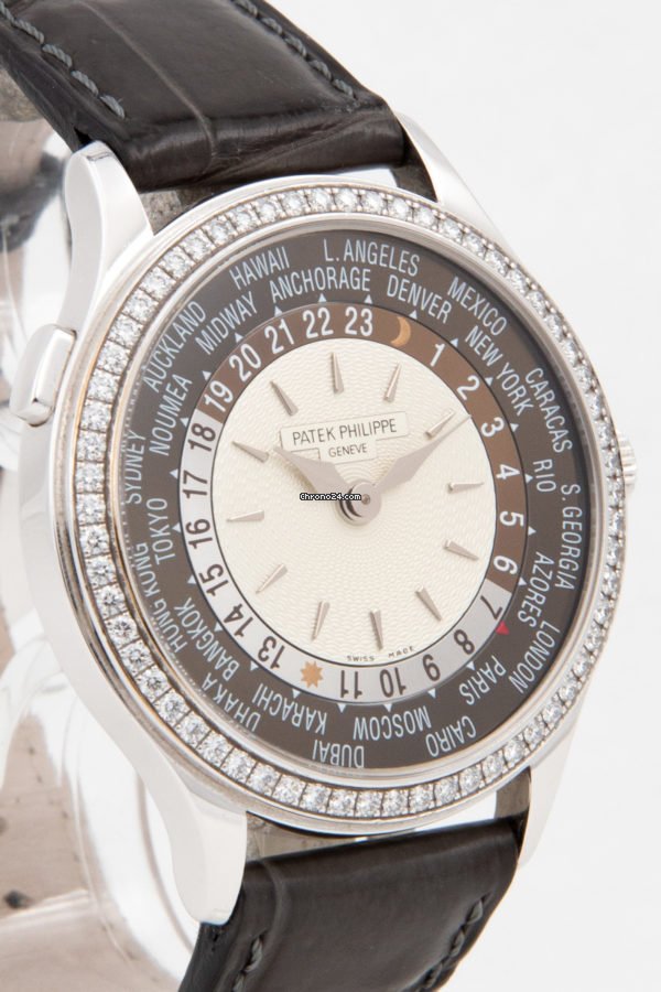 IMG_9081 Patek Philippe World Time Womens watch Automatic White gold 7130G-001 Replica 4