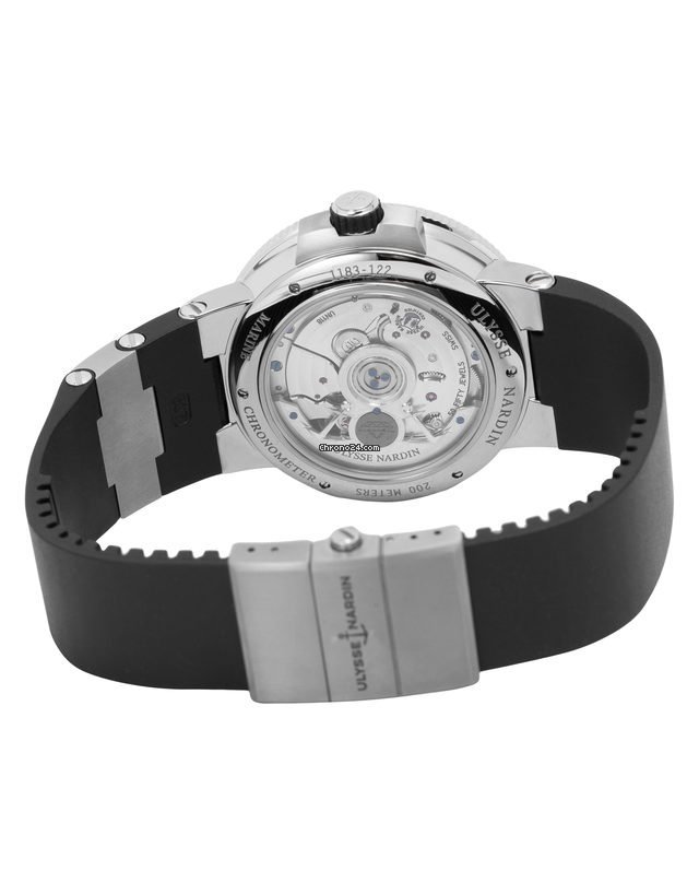 IMG_9081 Ulysse Nardin Marine Chronometer Manufacture Mens watch Unisex Automatic Steel 1183-122 42 Replica 4