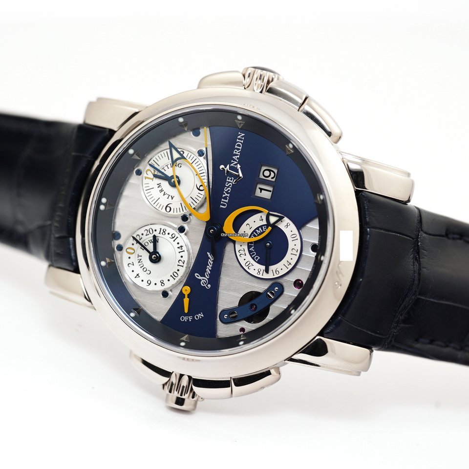 IMG_9081 Ulysse Nardin Sonata Mens watch Unisex Automatic White gold 670-88 213 Replica 4