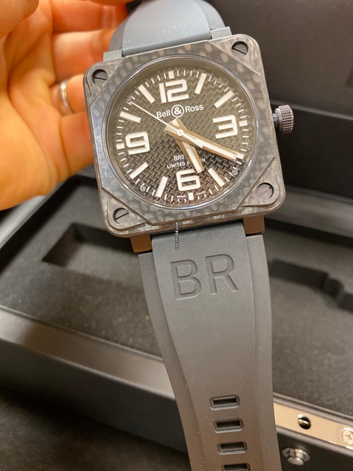 IMG_9081 Bell & Ross BR 01-92 Mens watch Unisex Automatic Carbon BR0192-CA-FIBER Replica 4