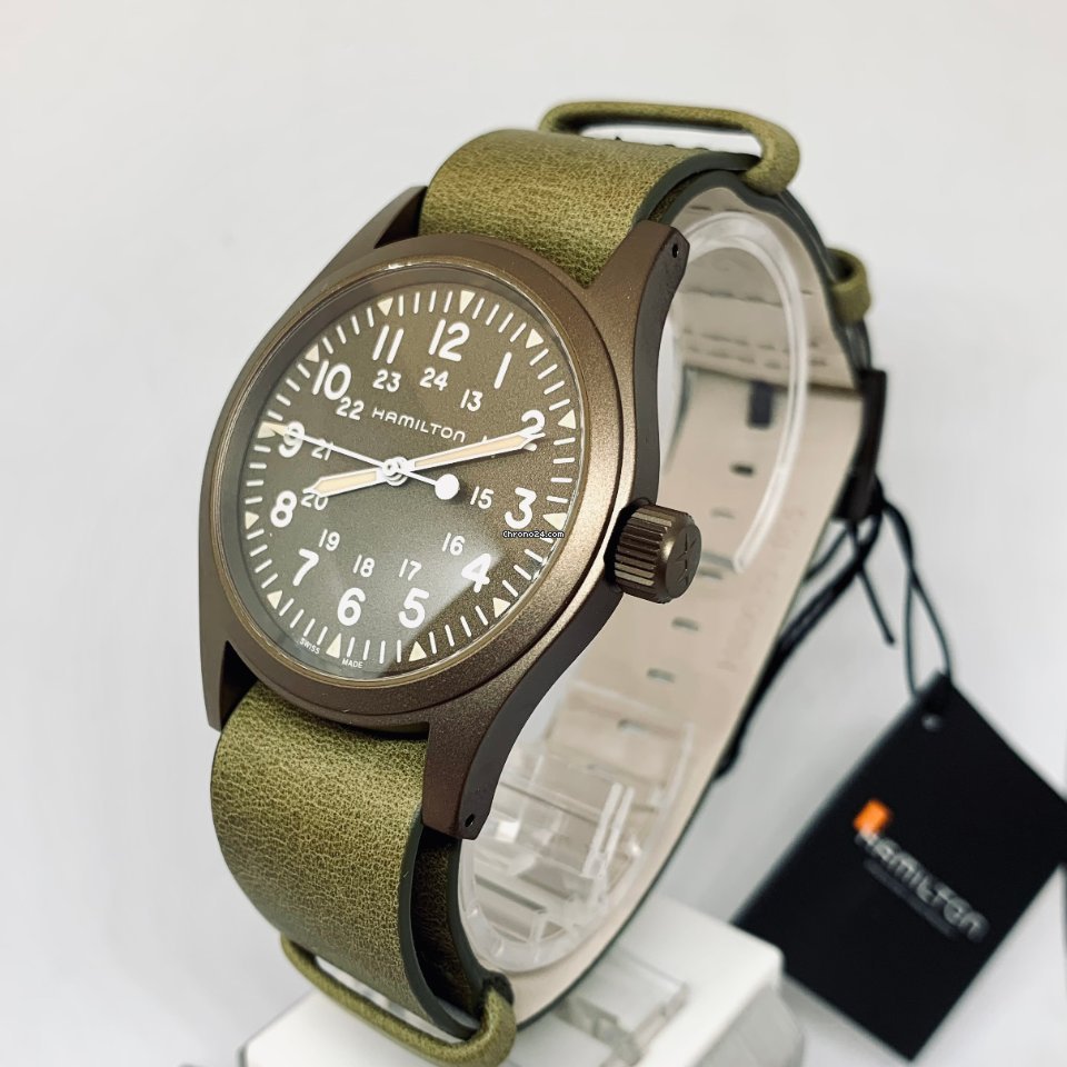 Hamilton Khaki Field Mens watch Unisex Manual winding Steel H69449861 Replica 4