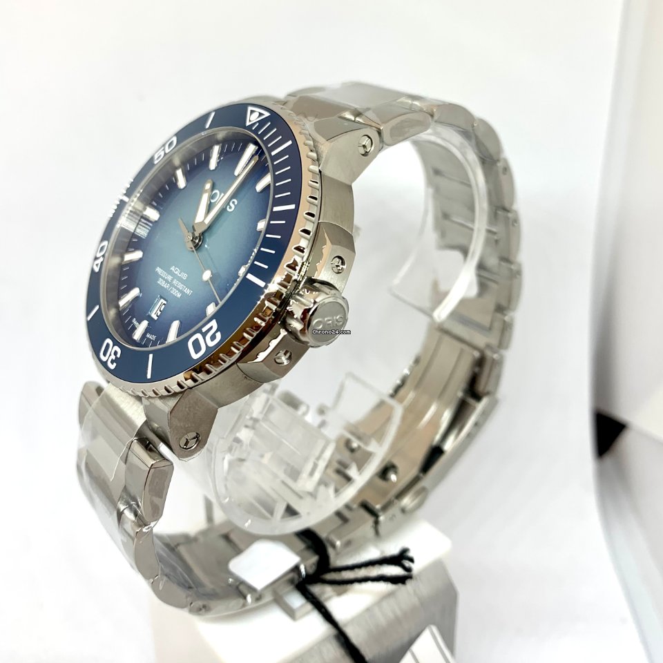 IMG_9081 Oris Aquis Date Mens watch Unisex Automatic Steel 01 733 7730 4175-Set Replica 4
