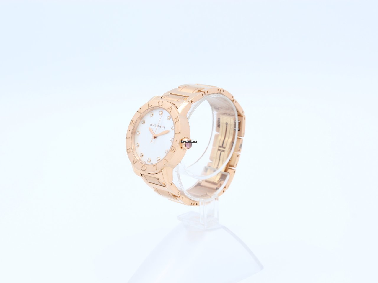 IMG_9081 Bulgari Bulgari Mens watch Unisex Automatic Rose gold BBLP33G Replica 4