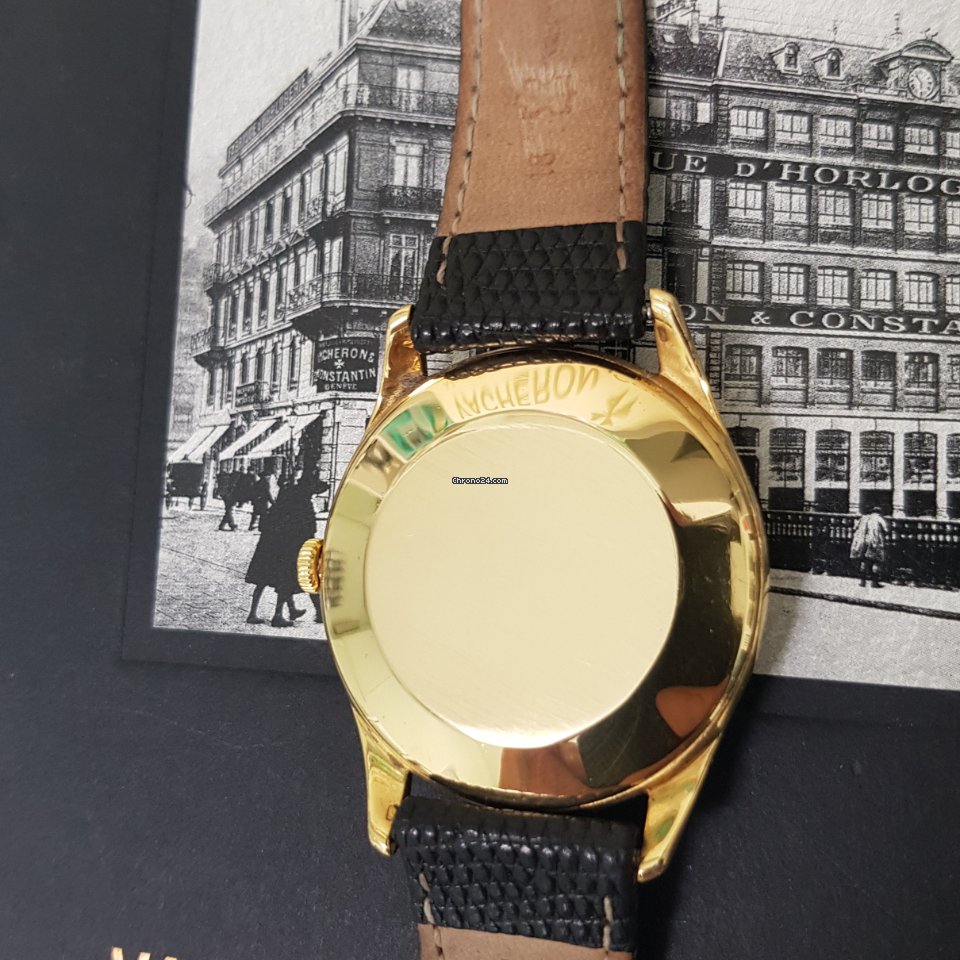 IMG_9081 Vacheron Constantin Mens watch Unisex Manual winding Yellow gold 6304 Replica 4
