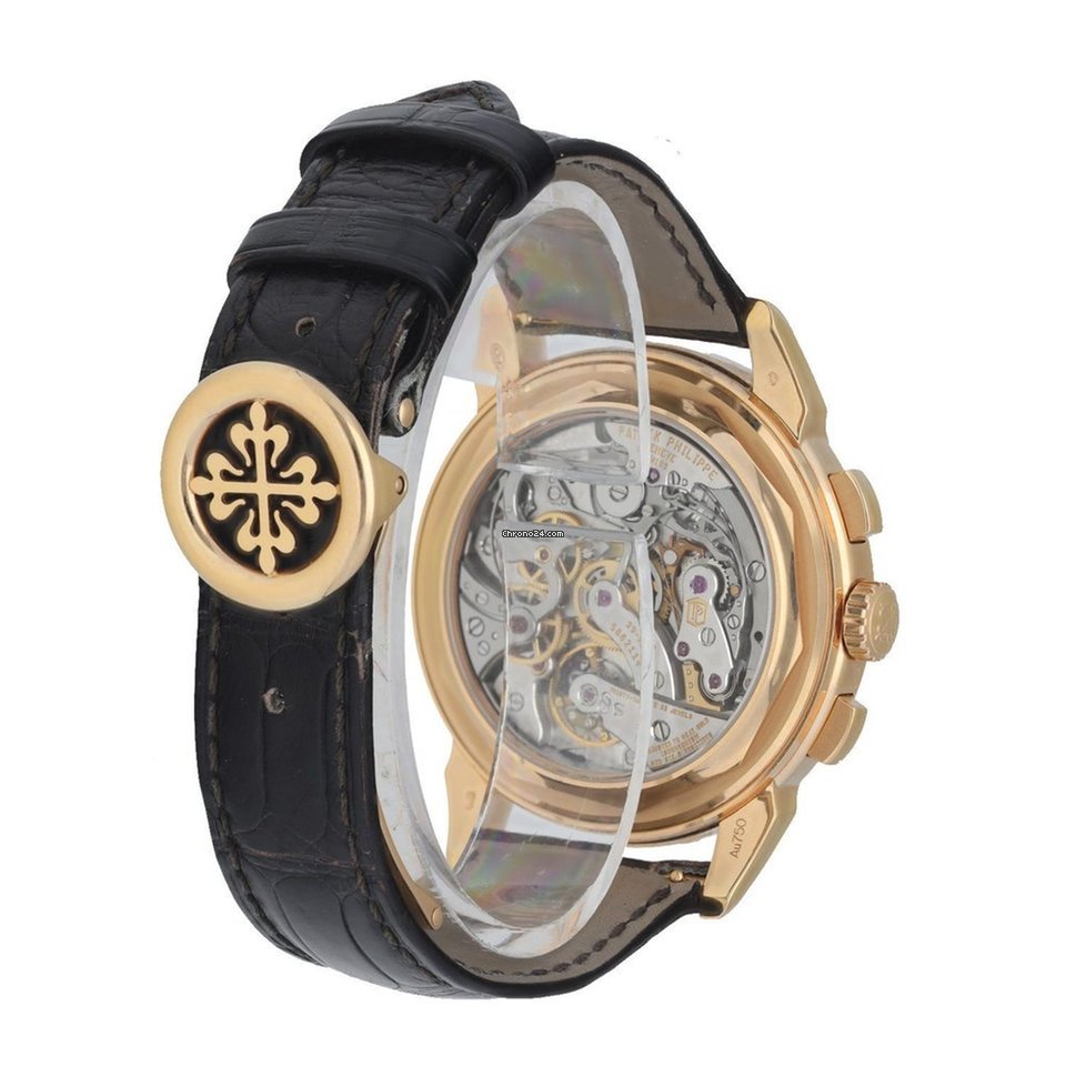 IMG_9081 Patek Philippe Perpetual Calendar Chronograph Mens watch Unisex Manual winding Rose gold 5270R Replica 4