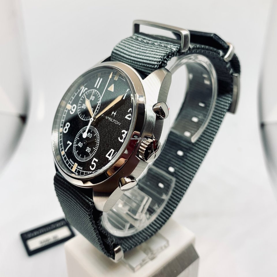 Hamilton Khaki Pilot Pioneer Mens watch Unisex Quartz Steel H76522931 Replica 4