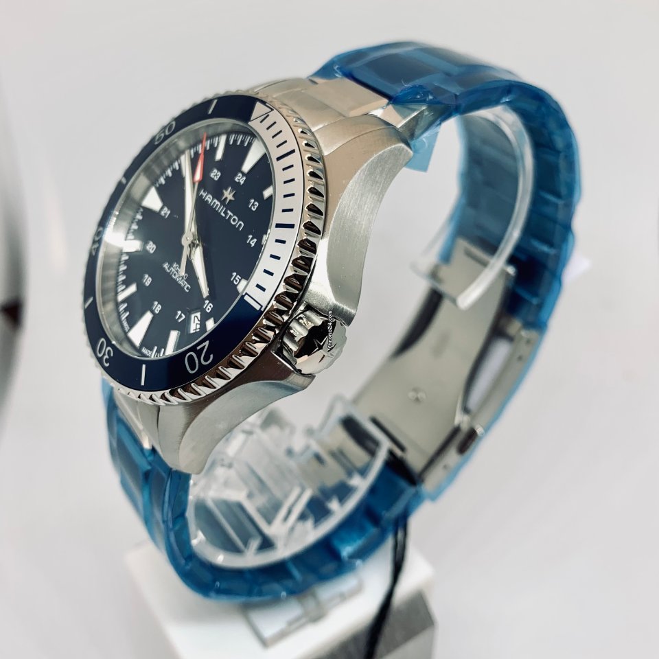 IMG_9081 Hamilton Khaki Navy Scuba Mens watch Unisex Automatic Steel H82345141 Replica 4