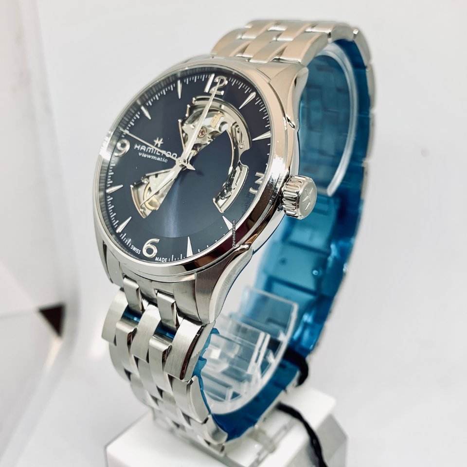 Hamilton Jazzmaster Open Heart Mens watch Unisex Automatic Steel H32705141 Replica 4